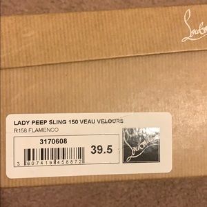 Christian Louboutin - Lady Peep Sling Flamenco